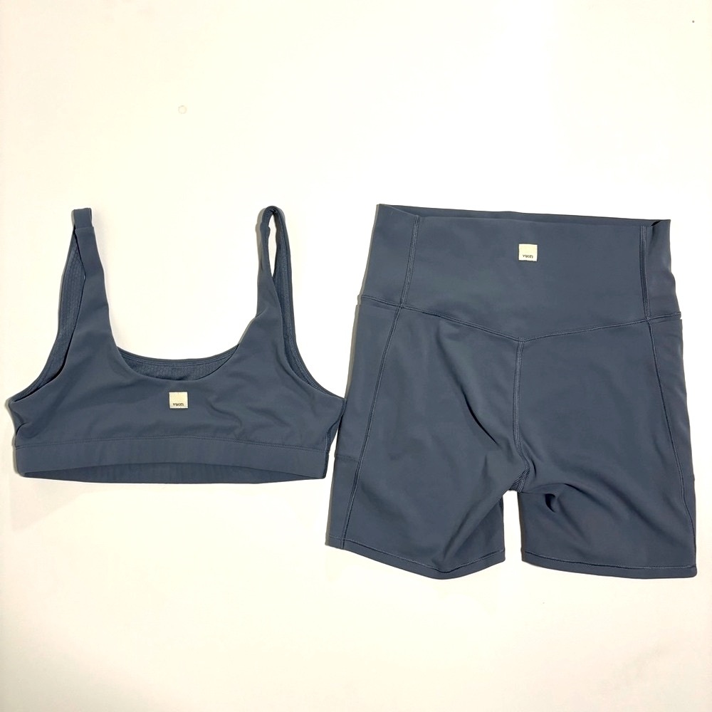 Vuori Blue Bra and Shorts Set